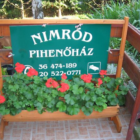 Nimród Pihenőház Egerszalók Esterno foto